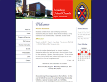 Tablet Screenshot of broadwayuc.ca